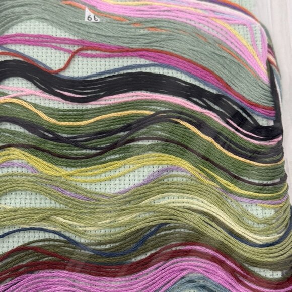 Dimensions BUTTERFLY & DAISIES Cross Stitch Kit   Pink Flowers #35249 NEW - Picture 8 of 9